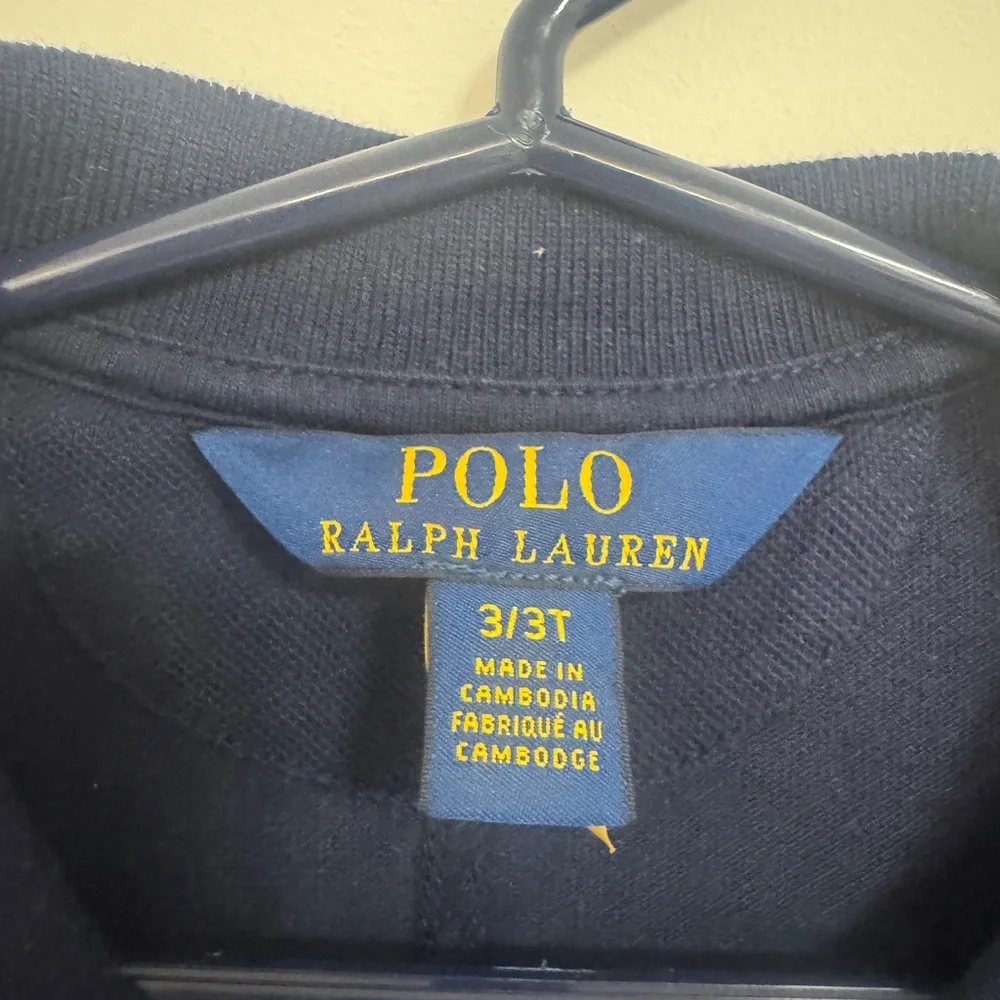 Ralph Lauren Navy Kids Dress with Belt - Picture 2 of 4